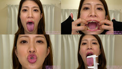 Minaho Ariga - Erotic Long Tongue and Mouth Showing