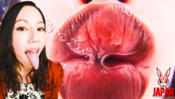 POV :  virtual French kiss with Beautiful Rei TOKUNAGA!