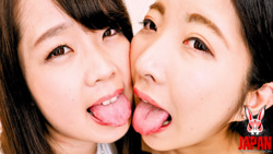 Self-introduction & Mutual Tongue Observation Dense Intertwining Saliva Lesbian Kissing Tsubasa Ichinomiya Ako Maeda