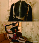 「超長Twinte Mitsuami Hair Fetish Con Cafe Okyuin Hair Job Echiechi」 ★推薦的Con Cafe女孩，白皙的皮膚和閃亮的美麗頭髮看起來很美味，有一個調皮的戀髮服務員！